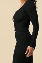 Load image into Gallery viewer, Pavé Safety Pin Top in Black
