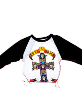 Load image into Gallery viewer, Reworked Vintage Guns N&#39; Roses Raglan T-Shirt
