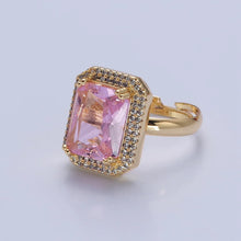 Load image into Gallery viewer, Pink Baguette Princess Ring
