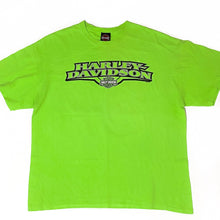 Load image into Gallery viewer, Vintage Harley Davidson of Ocean County T-Shirt - Lime Green
