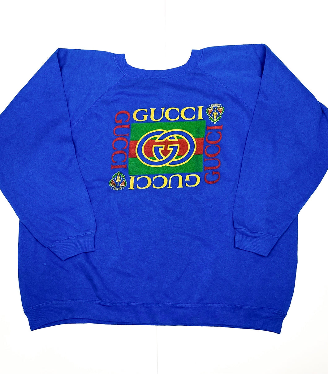 Vintage 80's G Sweatshirt - Blue