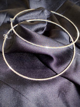 Load image into Gallery viewer, XL Dainty Diamond Hoops
