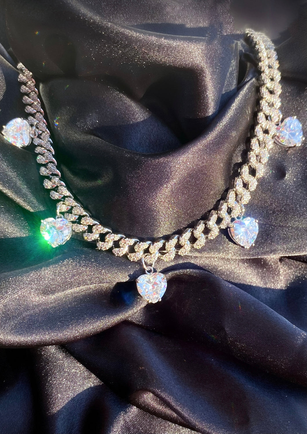 Heart You Cuban Link Chain Necklace