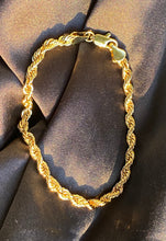 Load image into Gallery viewer, 18k Rope Chain Bracelet
