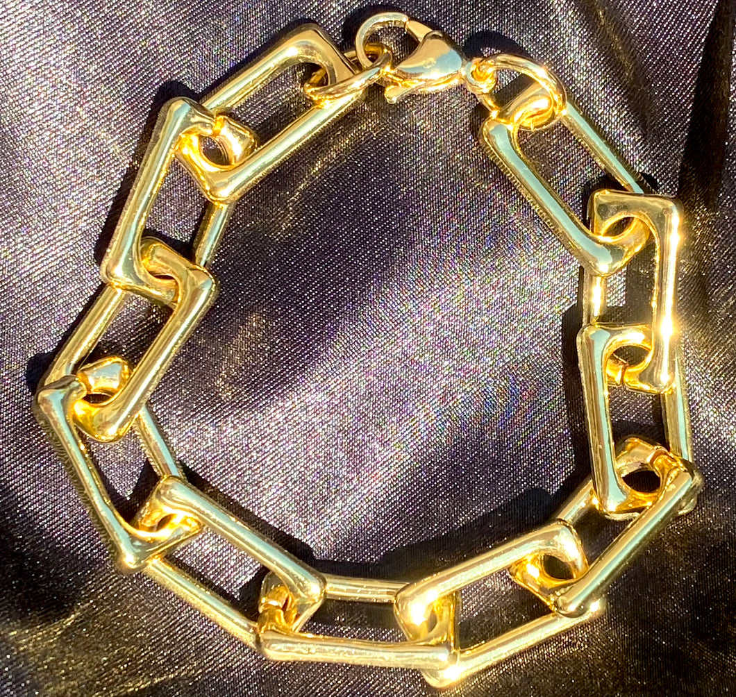 Rectangle Chain Link Bracelet