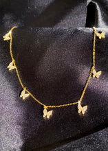 Load image into Gallery viewer, Pavé Micro Butterfly Charm Necklace
