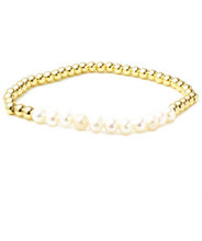 Load image into Gallery viewer, 14k Pearl Bead Bracelet
