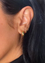 Load image into Gallery viewer, Chunky Micro Gold Hoops

