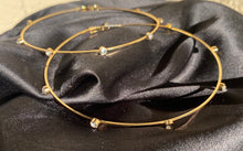 Load image into Gallery viewer, XL Orbit Hoops in Gold
