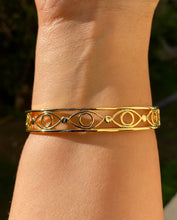 Load image into Gallery viewer, 18k Evil Eye Bangle
