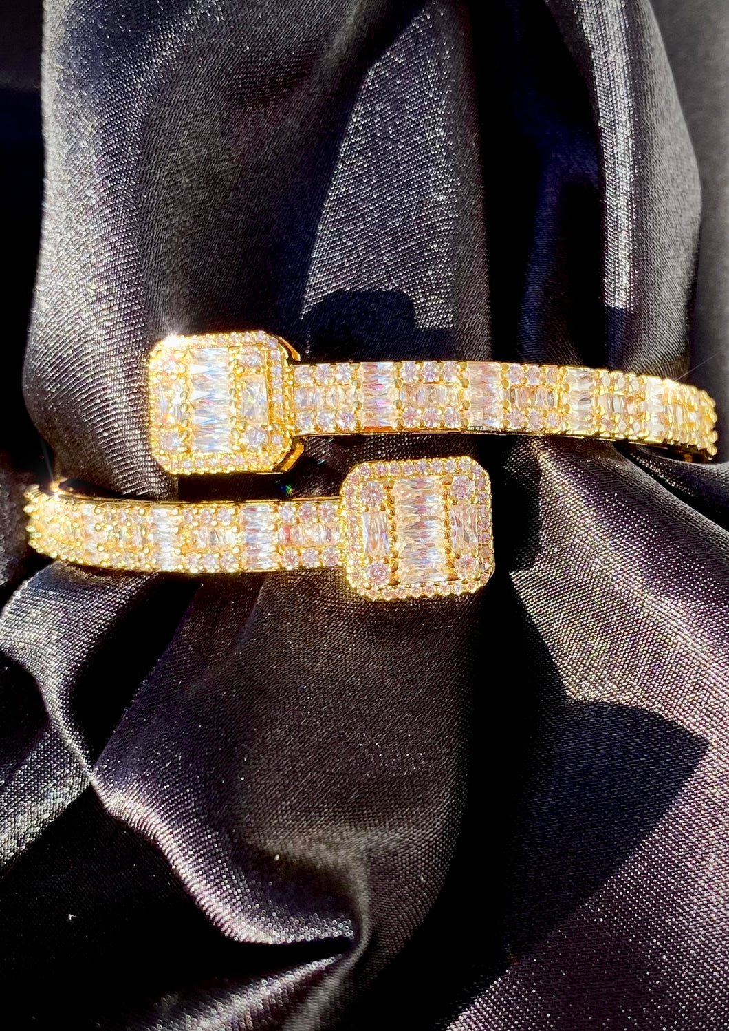 Luxe Baguette Cuff Bangle